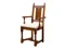WARWICK CARVER DINING CHAIR WITH FABRIC UPHOLSTERED SEAT